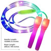 led luminous jump ropes skipping rope cable for kids night exercise fitness training sports ha