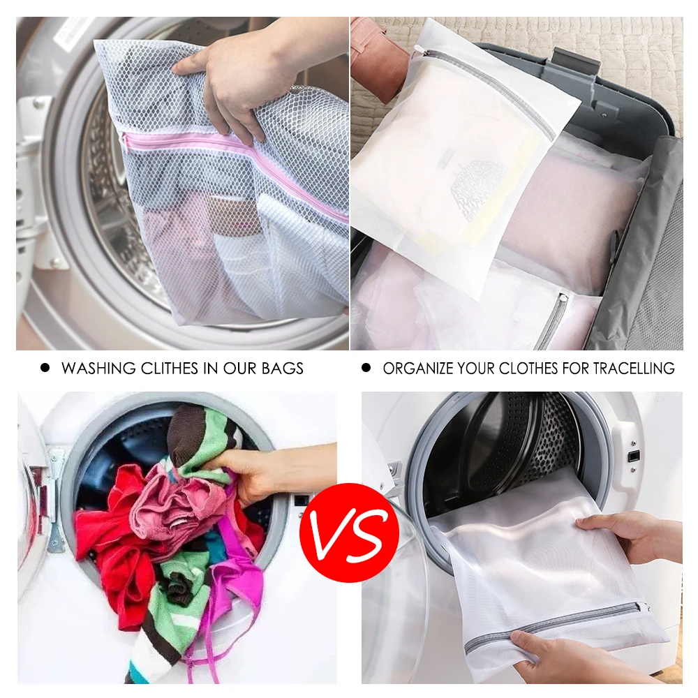 12Pcs Resuable Flower-type Household Reusable Washing Machine Lint Mesh Bag And Washing Bag Reusable Hair Remover