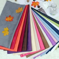 1m diy solid color faux suede fabric clothing material sewing quilting waterproof handmade needlework