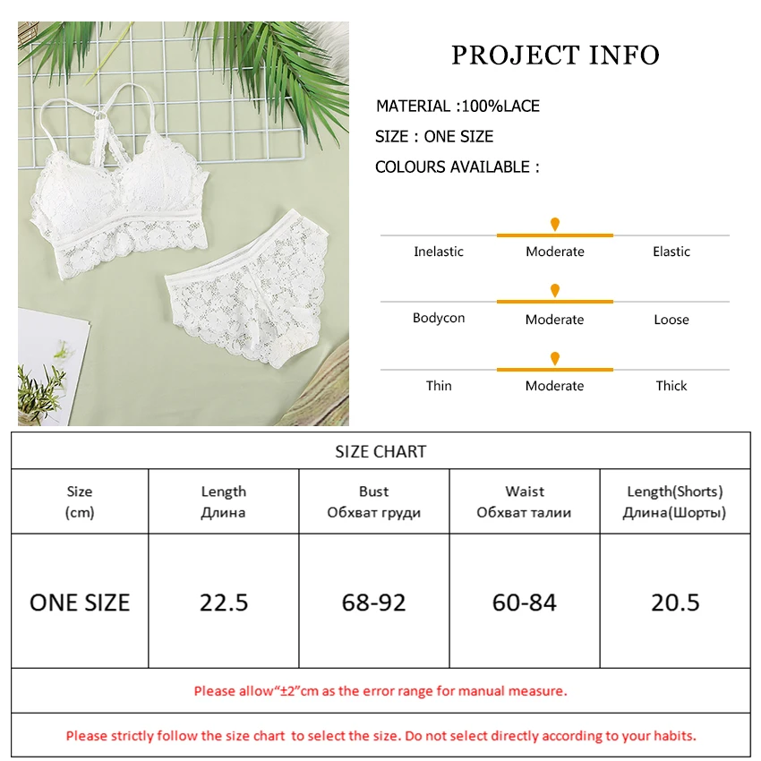 

HECHAN White Sensual Lingerie Women Sexy 2 Piece Set Lace Patchwork Spaghetti Strap Bra Female Shorts Underwear Sets Nightwear