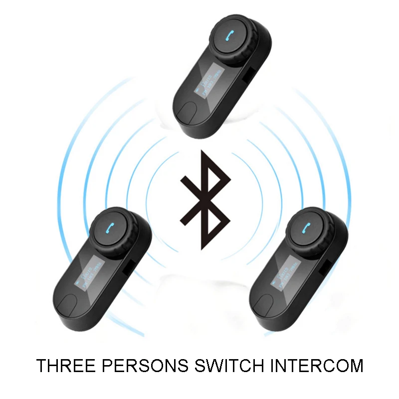 Bluetooth рация для мотоцикла переговорное устройство гарнитура 3 водителей