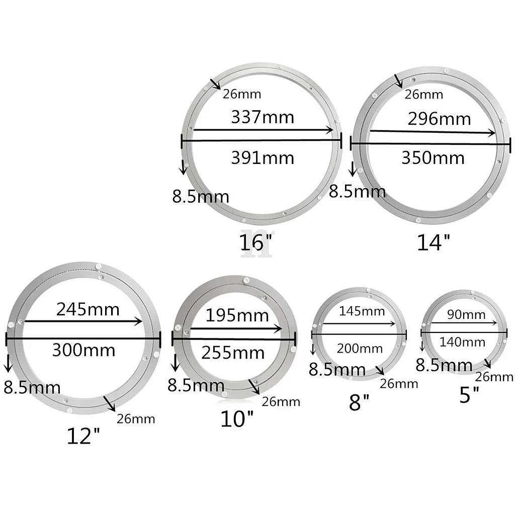 Подшипниковая поворотная пластина серебристо белый обеденный стол основание