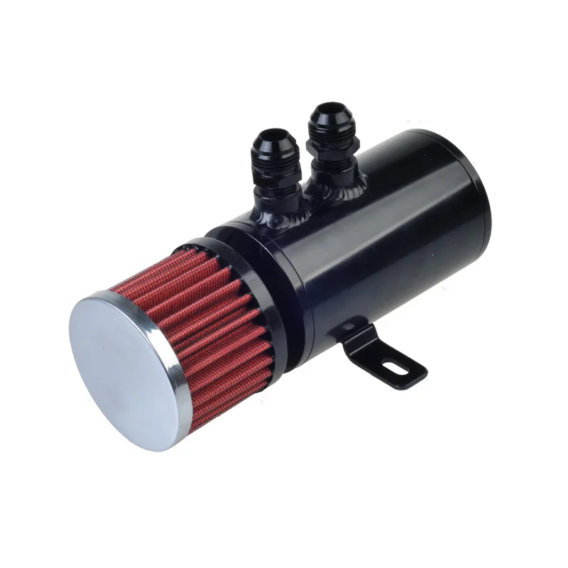 Гонки Авто Мотоцикл Алюминиевый маслоуловитель БАК резервуар с фильтром черный