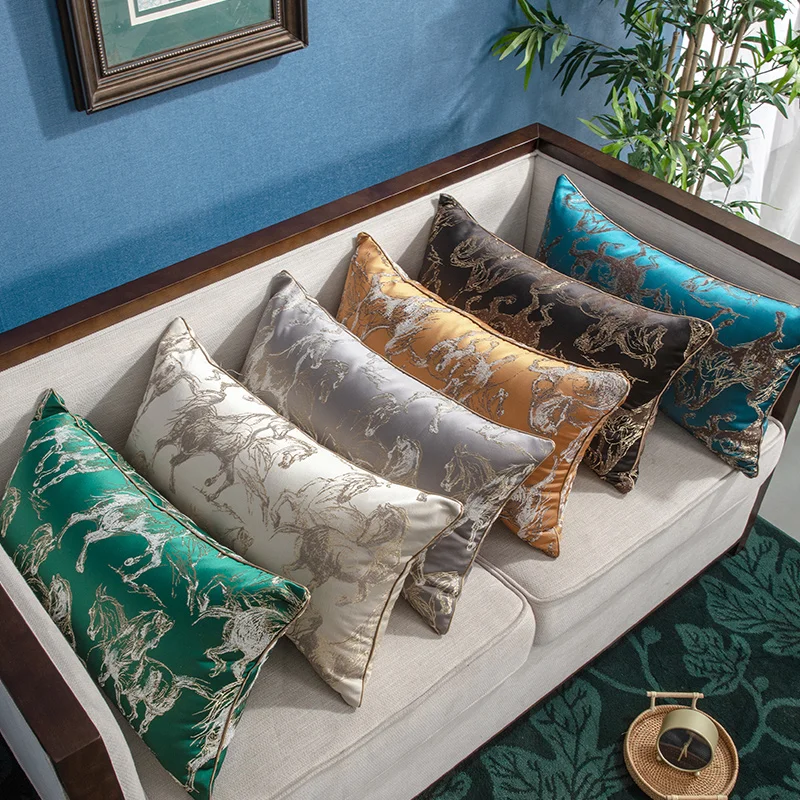 DUNXDECO Наволочка декоративная квадратная наволочка чехол Роскошный бегущая