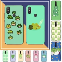 fhnblj funny animal frog phone case for redmi note 8 7 9 4 6 pro max t x 5a 3 10 lite pro