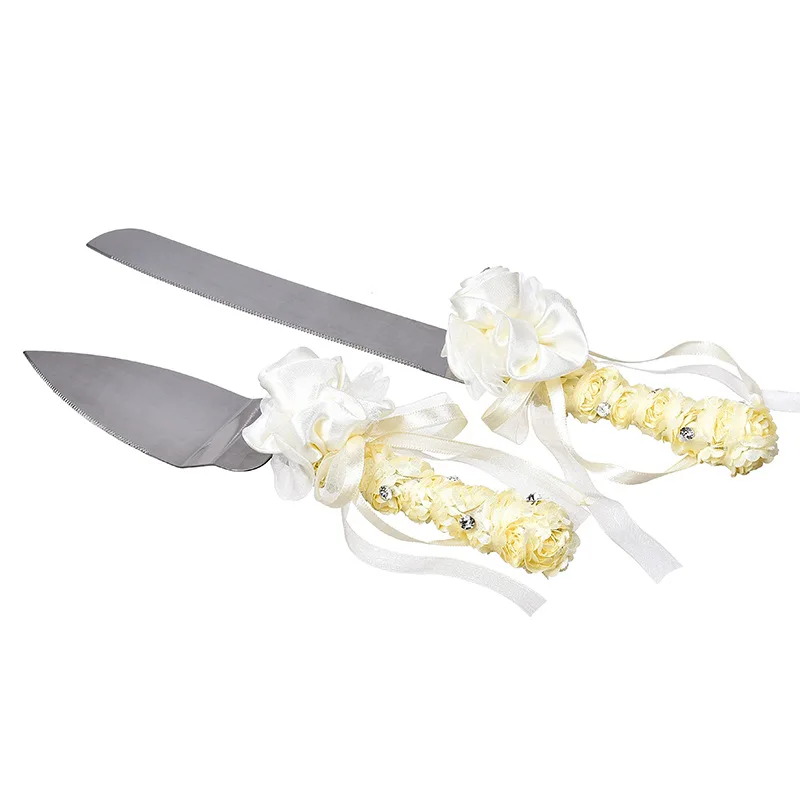 2pcs Wedding Stainless Steel Cake Shovel Set Bread Pizza Knife Dessert Pie Fondant Divider Cutter Spatula Server Baking Tool - купить по