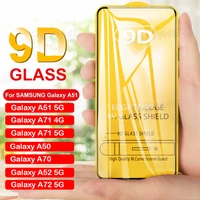 9d full cover screen protective glass for samsung galaxy a52 a72 a51 a71 a50 5g a70 tempered glass for samsung galaxy a 52 glass