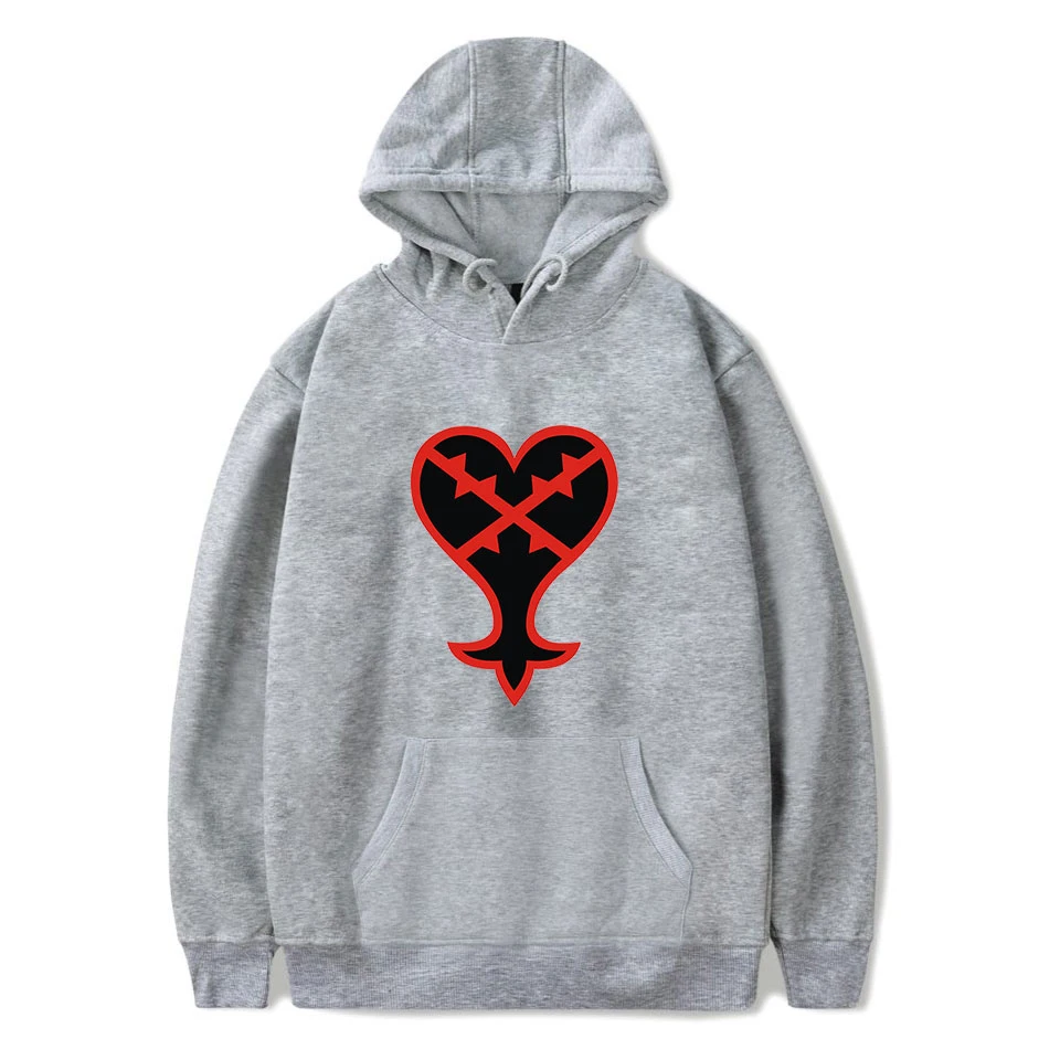 

Kingdom Hearts Hoodies Men Women Hot Sale Harajuku Japanese Game Kingdom Hearts Sweatshirts Boy's/girl's Hoody Gray Sweatshirts