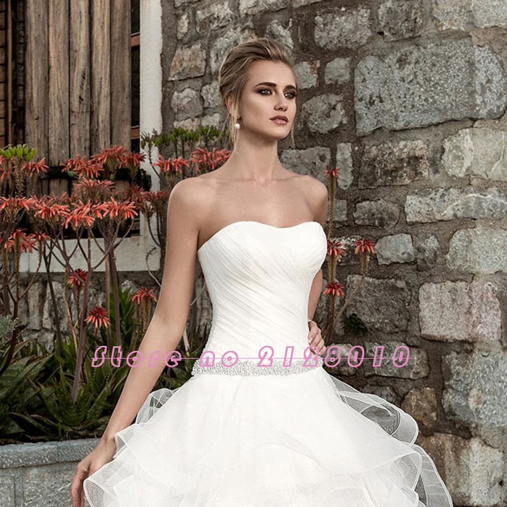 Бальное платье принцессы Свадебные платья Vestidos De Noiva Великолепные белые пышные с