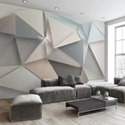 Фотообои на заказ, 3D фон для современного телевизора, для гостиной, спальни, абстрактное искусство, Настенная роспись, геометрическое покрытие стен