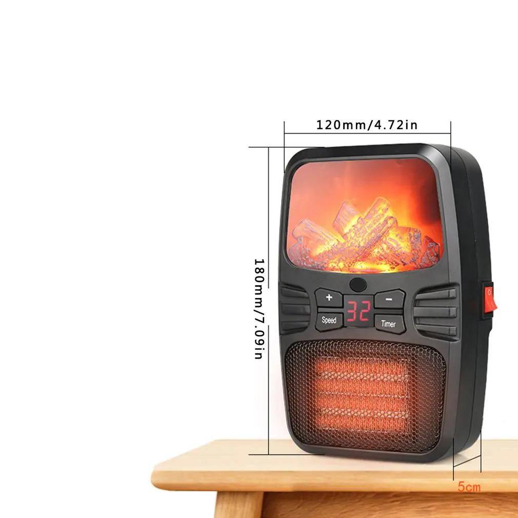 Мини 3D имитация пламени электрический обогреватель быстрое горячее портативное