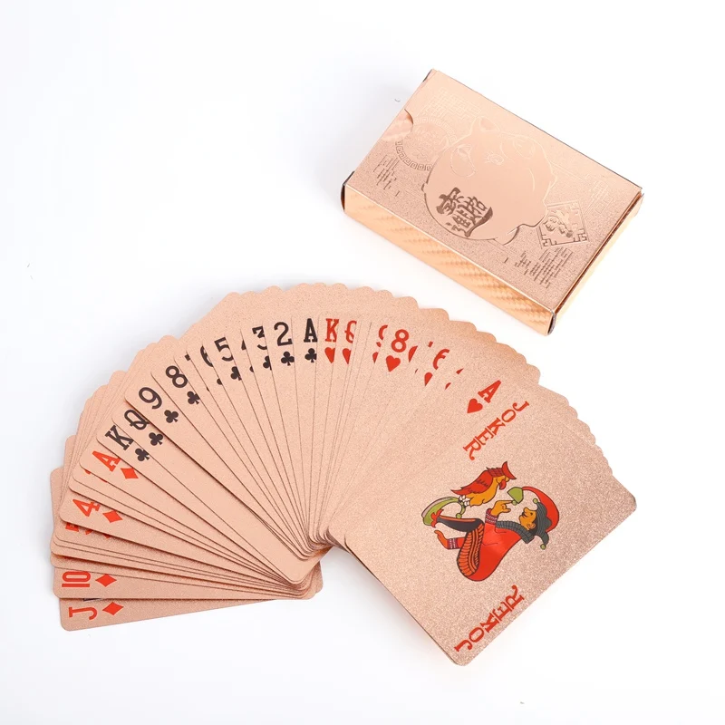 Высококачественные водонепроницаемые пластиковые игровые карты роскошные