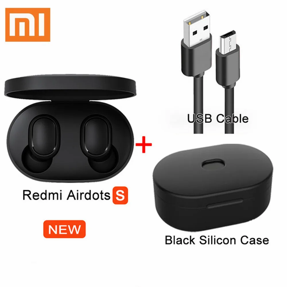 Новинка 2020 оригинальные наушники Xiaomi Redmi Mi AirDots S беспроводные TWS Bluetooth V5.0 с