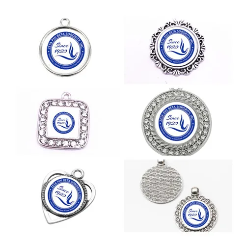 ZETA PHI BETA Sorority Custom ZPB подвеска шармы подходят DIY браслет и ожерелье ювелирные