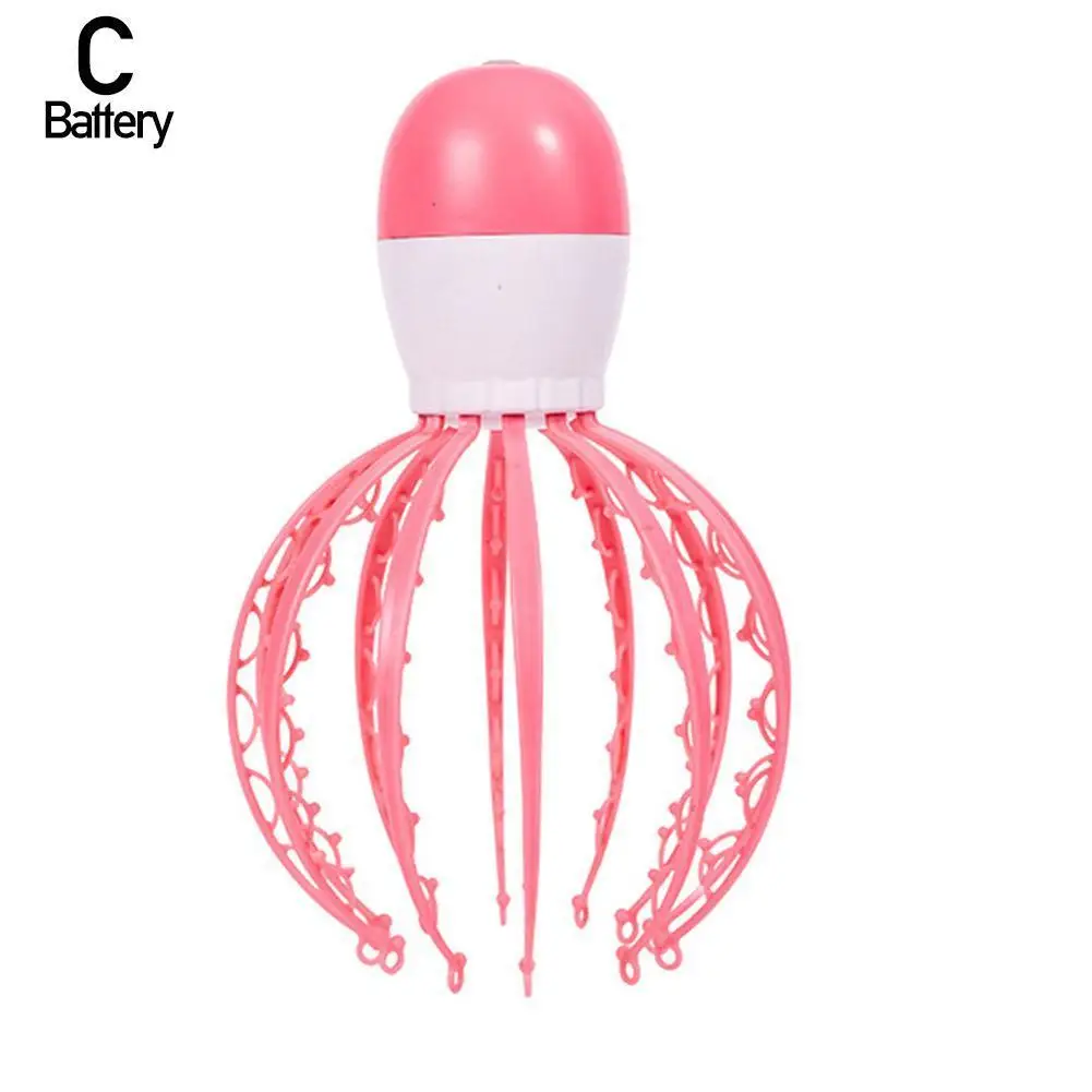 

Осьминог ручной Электрический головы массажер облегчает усталость стресс коготь Перезаряжаемые массажный Меридиан вибрации Батарея A7X6