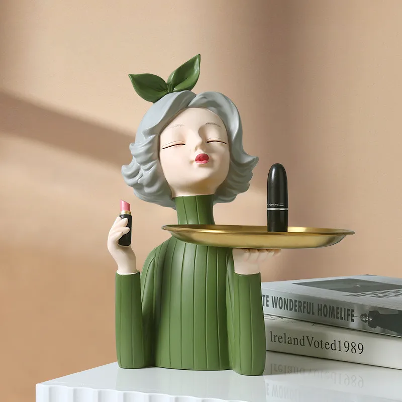 

Полимерный декоративный ключ, коробка для хранения косметики, креативный поднос для девушек, украшение для телевизора, кабинета, аксессуар...