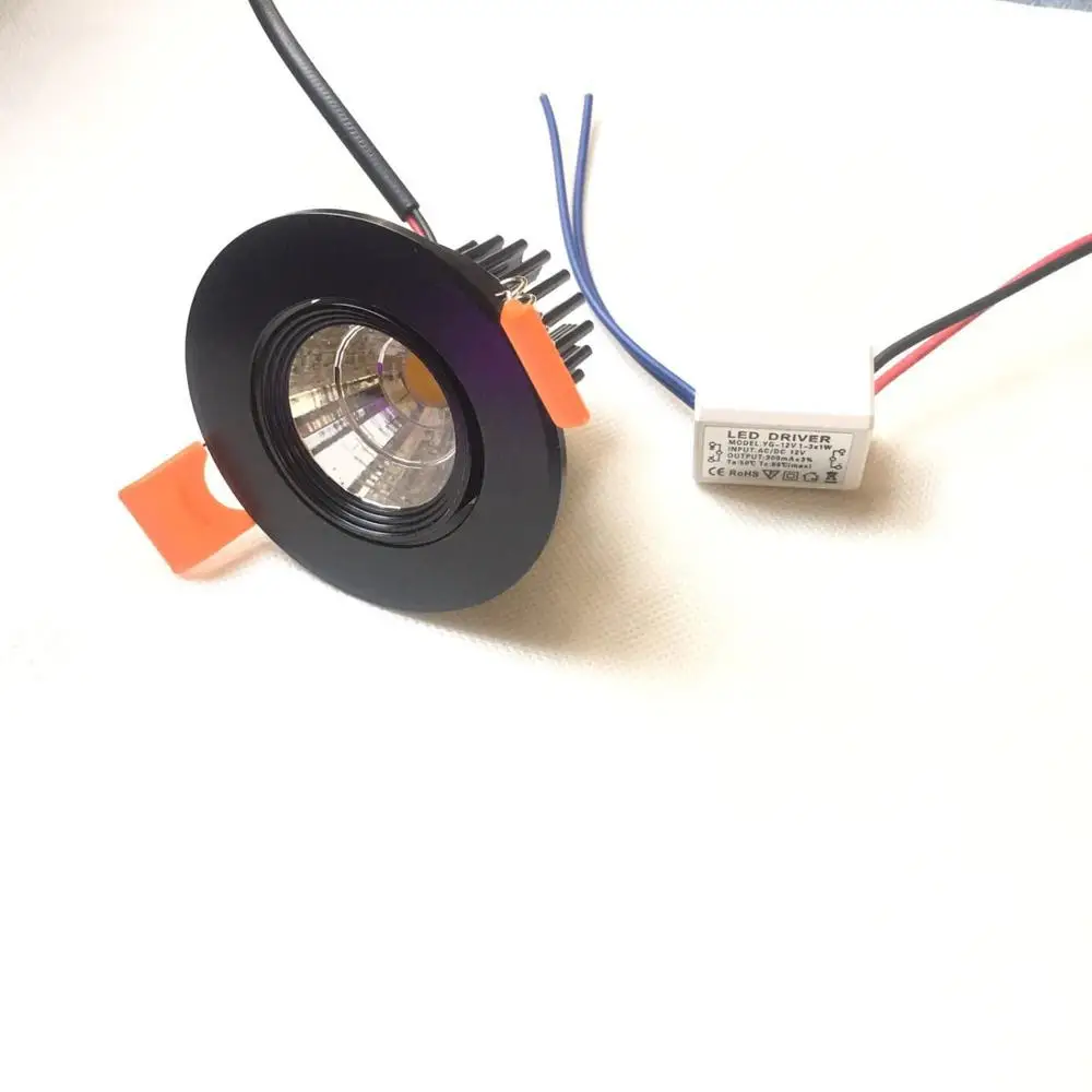 

wholesale לד לתקרה Spot Lights To The Ceiling 1stück 3 W Led Einbauleuchte Rund Verstellbarer Spot Deck