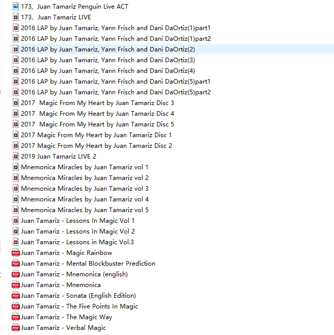 

Juan Tamariz Magic Archive - Collection -magic tricks