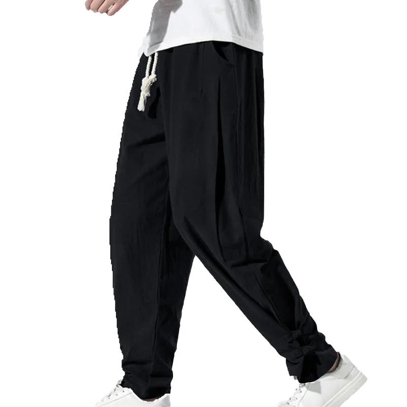 

Plus Size Summer Men Yoga Sports Harem Trousers Casual Baggy Bottoms Long Pants
