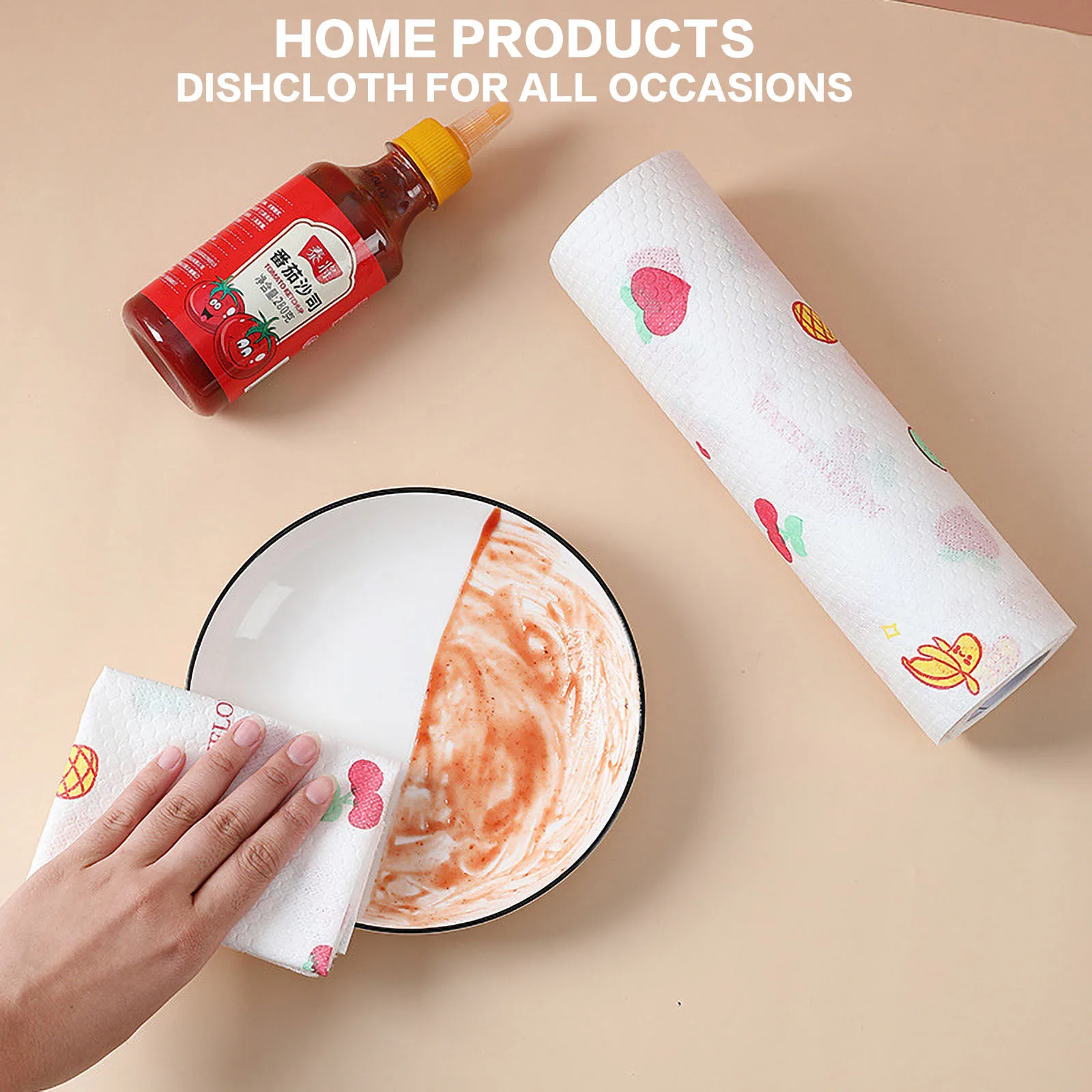 

Одноразовая салфетка для чистки, бумажная бумага, моющаяся салфетка, салфетка для мытья посуды, кухонные принадлежности для чистки