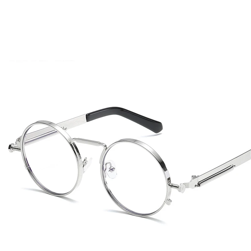 Мужские и женские круглые очки MCLEXN солнцезащитные в стиле стимпанк