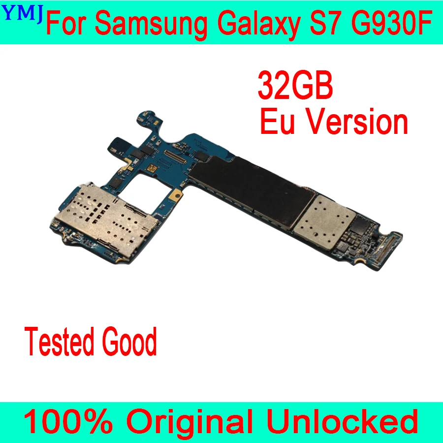 100% оригинальная разблокированная материнская плата для Samsung Galaxy S7 G930F 32 Гб с