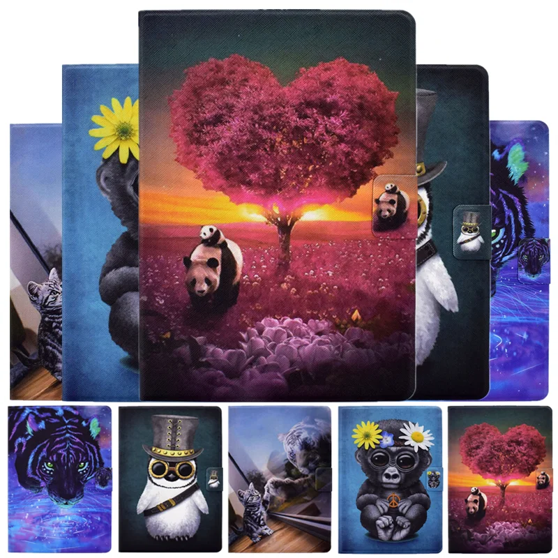 

Tablet Cover For Apple iPad 10.2 2019 2020 Cartoon Bear Leather Case For iPad 8th 10.2 inch 2020 A2428 A2429 A2430 Cover Cases