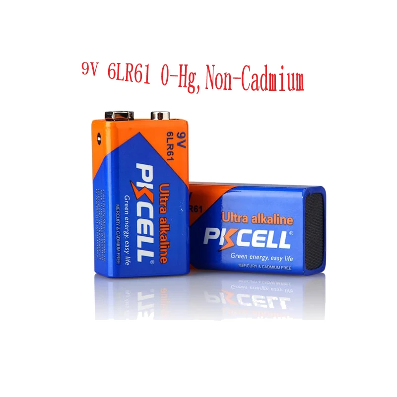 10 шт./лот батарейки PKCELL 1604G S1 9V PPP3 1604A 6AM6 MN1604 522 6lr61 9v щелочная батарея для