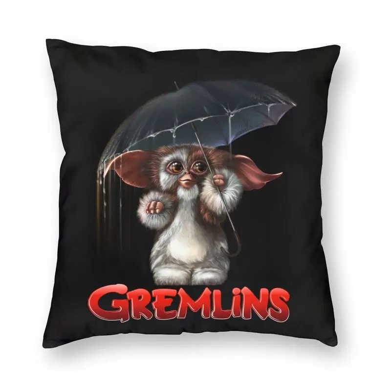 

Забавная вещица, гремлины, наволочка для подушки, Декор для дома, милые подушки в стиле 80-х фильмов Mogwai, наволочка для дивана, квадратная поду...
