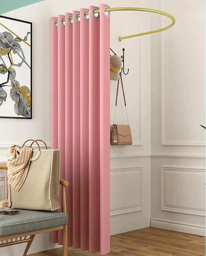 U-образная занавеска для раздевалки магазина одежды