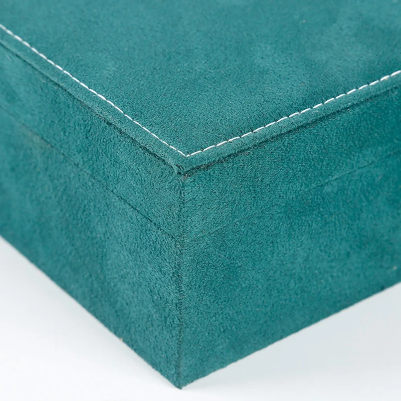 

Flannel Jewelry Storage Box Multi-Function Packaging Box Princess Display Stand with Lock Women Gift