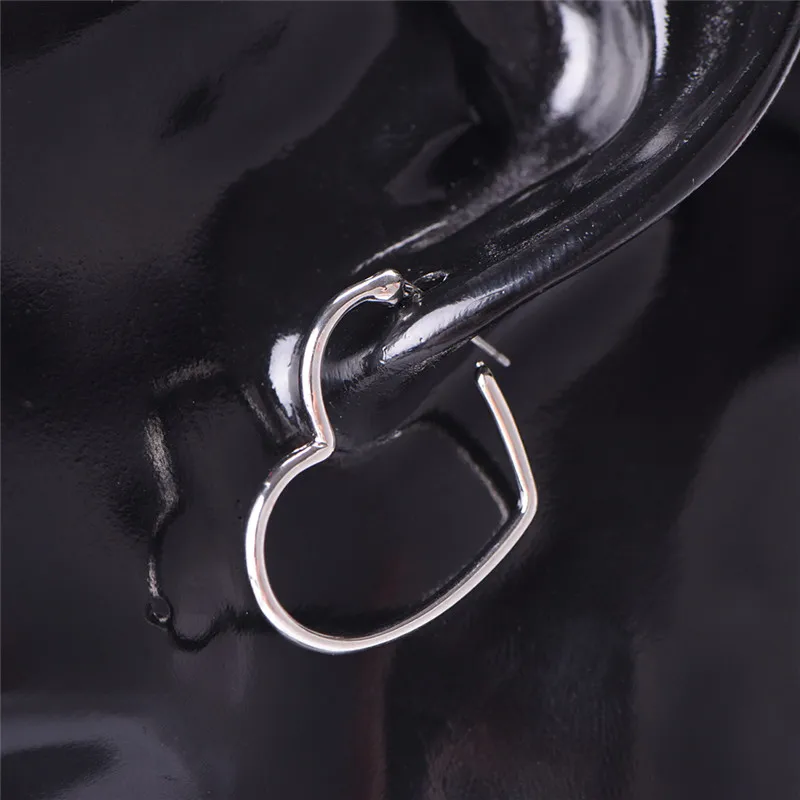 

Heart Shaped Round Circle Earrings Large Earrings New Personalized Design Nightclub Alloy Earrings Fashion Girls Women Jewelry