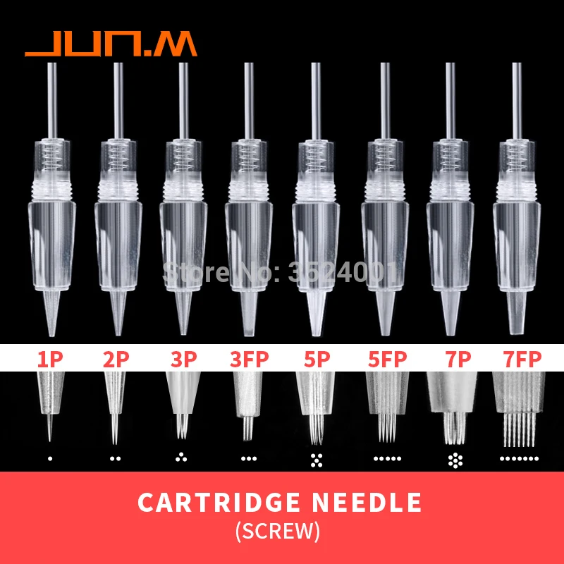 Одноразовый винтовой картридж игл для татуажа перманентного тату автомата