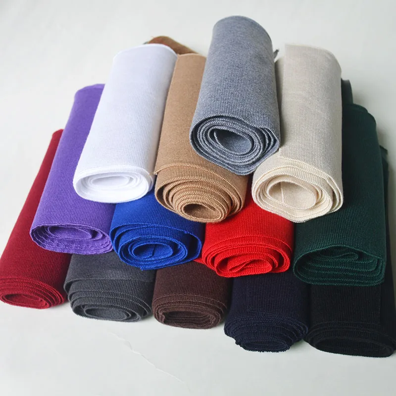 Широкие Трикотажные Манжеты 15 см с тонким ребристым вырезом на подоле брюк