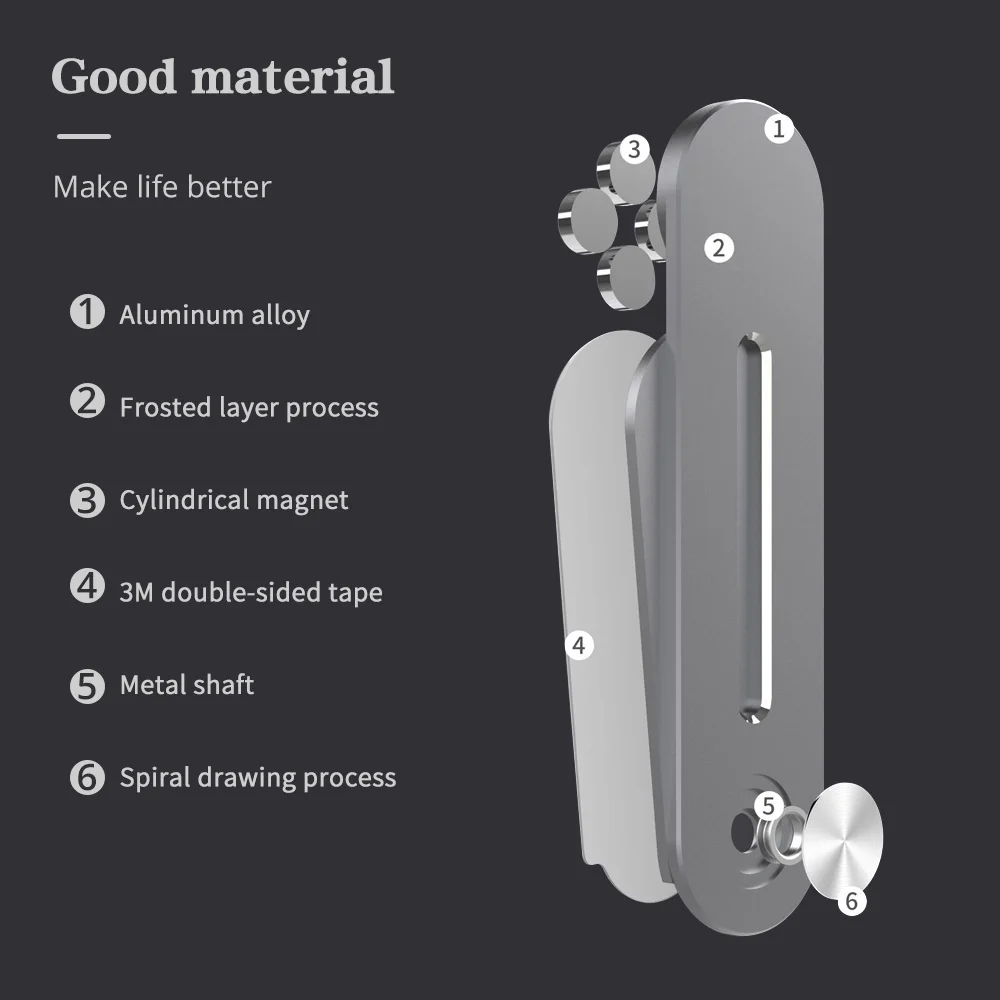 Магнитный держатель для телефона FONKEN складной металлический кронштейн ноутбука