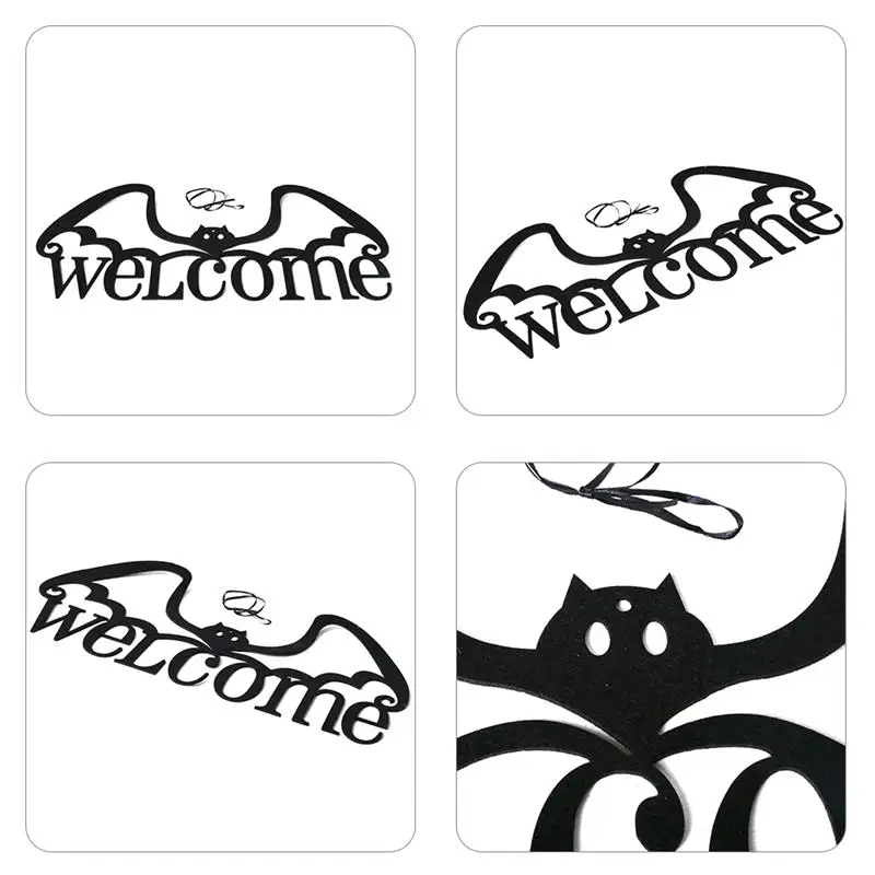 Нетканое полотно бирка Хэллоуин праздничное дверь стене висит дизайн интересный