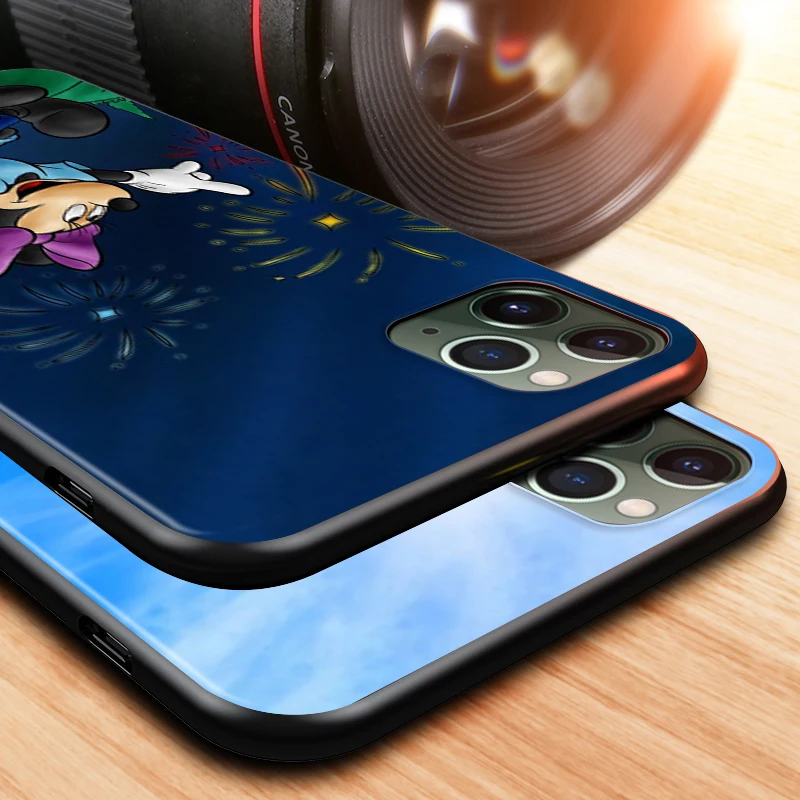 

Disney Mickey And Minne Fashion for Apple iPhone 12 Mini 11 XS Pro Max X XR 8 7 6 6S Plus SE 5 5S Black Phone Case