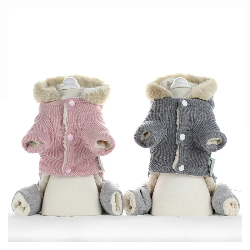 Одежда для домашних животных в целом утолщение Собака Комбинезон щенка костюм