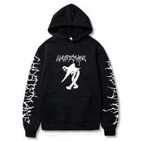 hooded sweatshirt menwomens casual hip hop hoodies clothes metal rap style ghostemane world tour rock music logo print