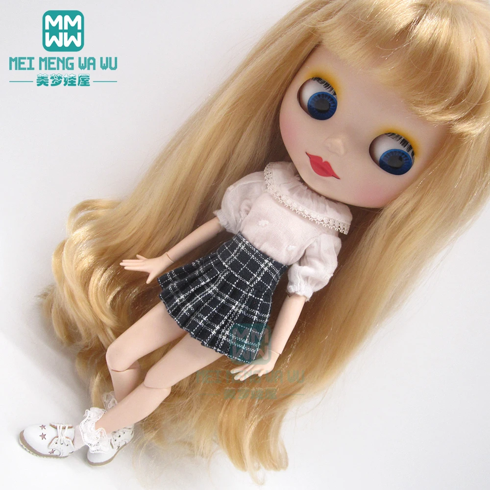Одежда для кукол Blyth 1 шт. модная футболка в полоску юбка свитер носки Azone OB23 OB24 1/6