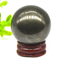 1pc natural crystal ball iron pyrite stone globe massaging ball reiki healing quartz ball natural stone home decoration gifts