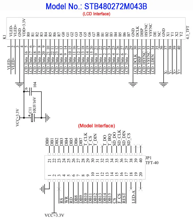 4," 480*272 SSD1963 емкостный/резистивный сенсорный 16_Bit MCU TFT ЖК-модуль дисплей экран панель