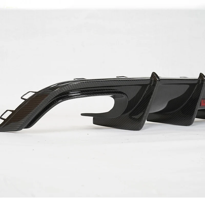 

Модификация автомобиля сухое углеродное волокно Авто Комплект запчастей для корпуса диффузор, губа на задний бампер для Audi A6 S6 A6L SLINE 16-18