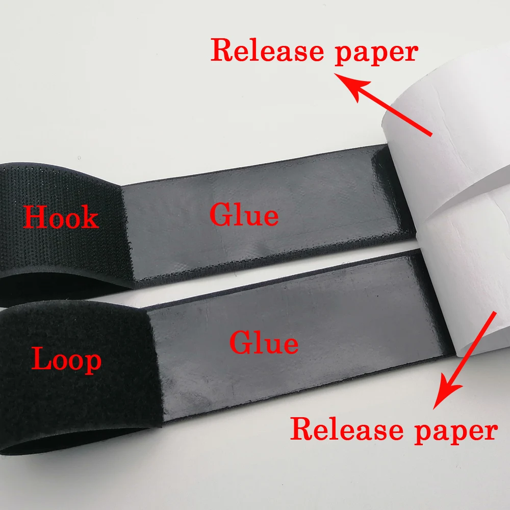 Прочная самоклеящаяся лента для крепления крючка и петли 5 м нейлоновая наклейка