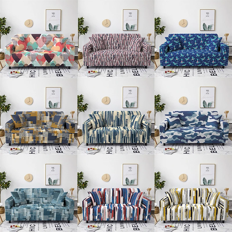 Чехлы для диванов противоскользящие эластичные растягивающиеся украшения дома