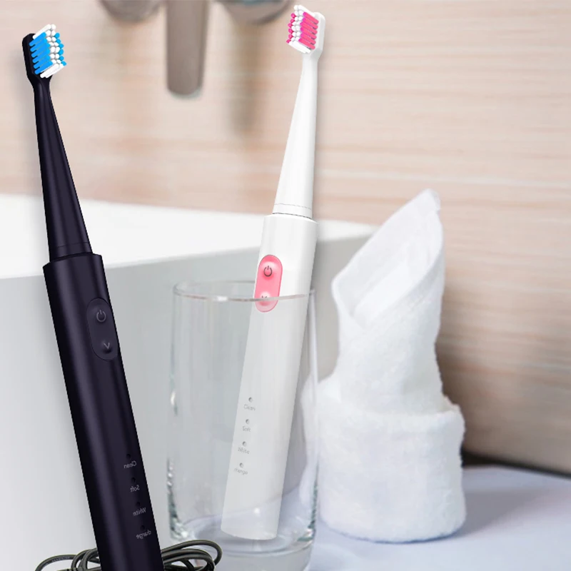 

BORUI Sonic Electric Toothbrush DuPont Nylon Fine-Pointed Soft Hair Toothbrush USB Fast Charging 3 Mode IPX7 Teeth Care