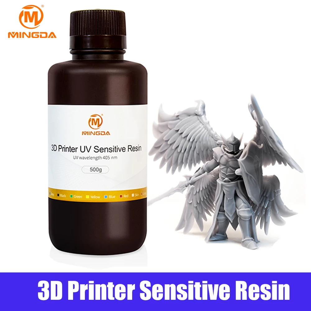 

Высокоточный и низкоусадочный более гладкий 3D-принтер, ЖК-дисплей, УФ-чувствительная Смола 500 г нм, жидкий фотополимер, печатный материал