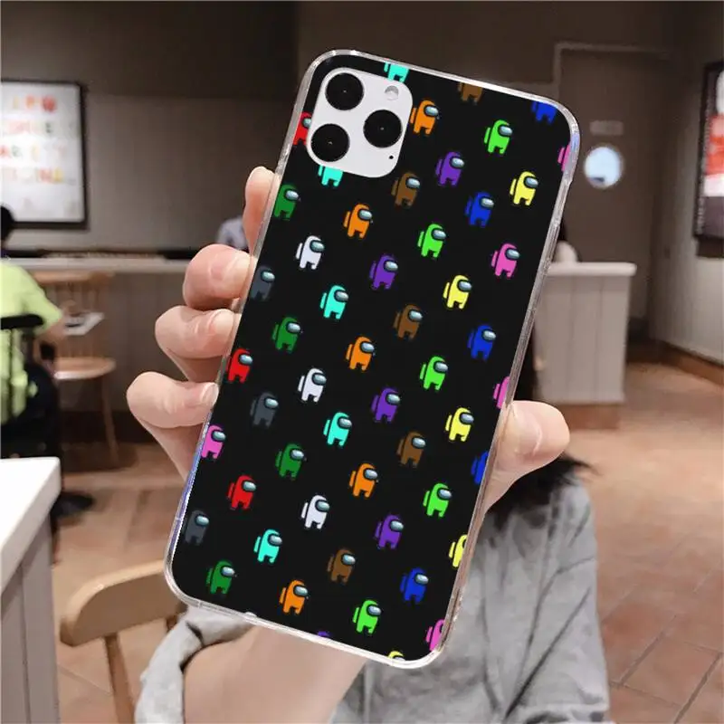 

Hot Game Among Us Phone Case for iphone 12 pro max 11 pro XS MAX 8 7 6 6S Plus X 5S SE 2020 XR cover