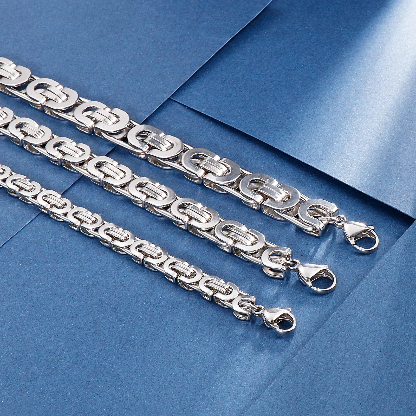 Мужской Византийский браслет из нержавеющей стали ширина 6/8/10 мм | Украшения и