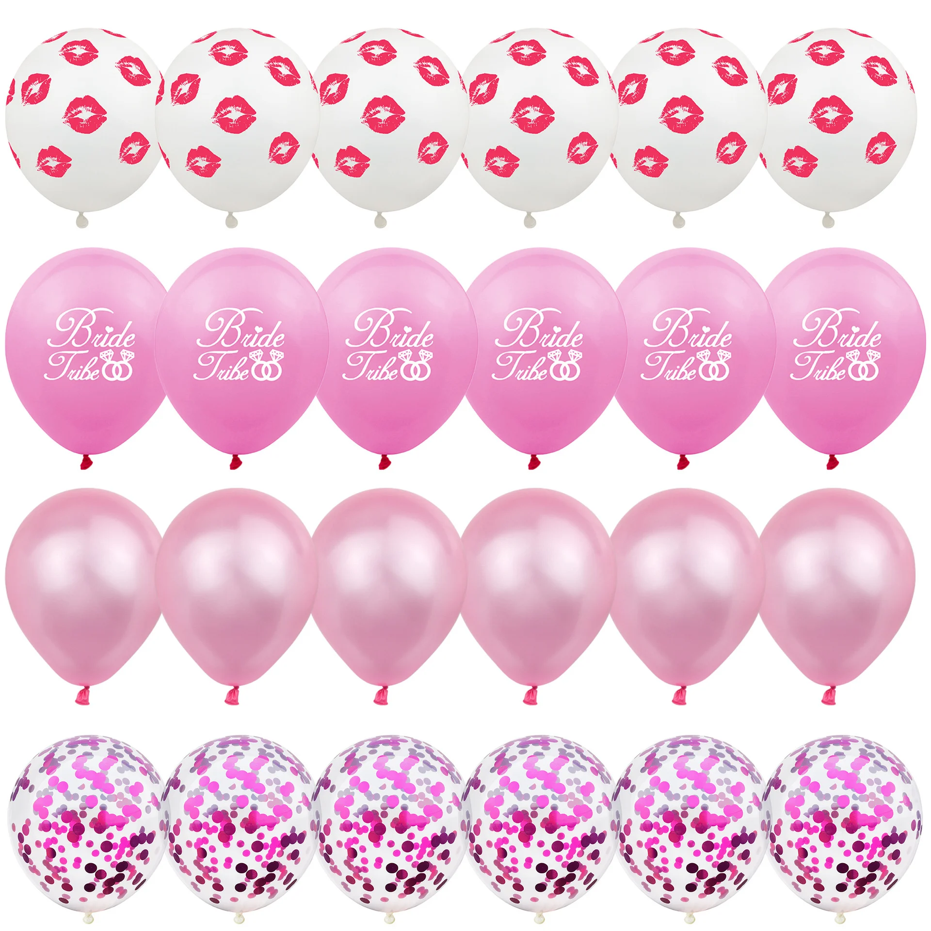 

20pcs 12 inch Lips Bride Tribe Wedding Balloons Valentine s Day Proposal Decoration Wedding Party Balloons Wholesale